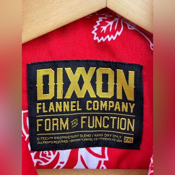 DIXXON Red Graphic Men's Shirt 2XL - Picture 12 of 12